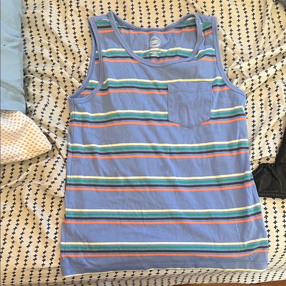 Wonder Nation Multicolor Striped Tank Top